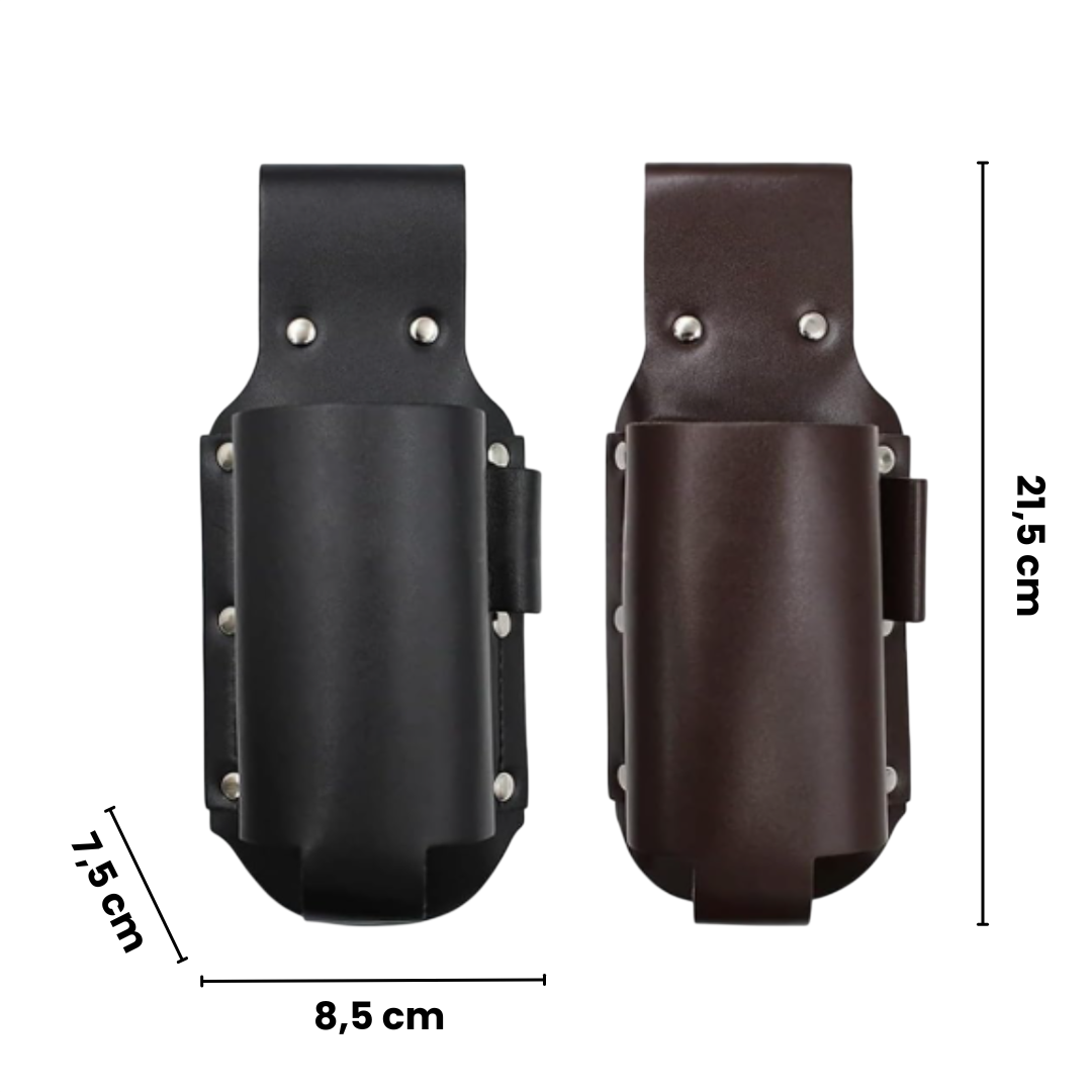 Funda Portabebidas de Cuero Artesanal