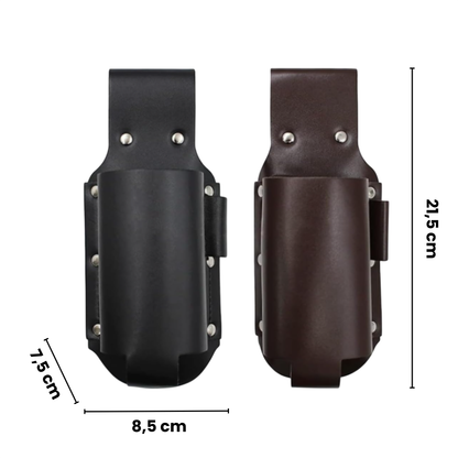 Funda Portabebidas de Cuero Artesanal
